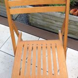 Pair of folding chairs Scandinavian style 60/70