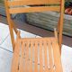 Pair of folding chairs Scandinavian style 60/70