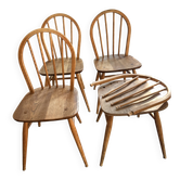 Lot 4 chaises Ercol BS 1960 JH 2056