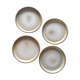 Assiettes en grès brun