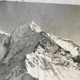 Photo on wood chalet 60s