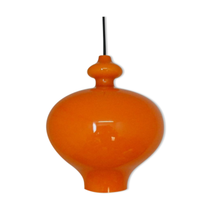 Suspension en verre orange