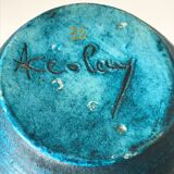 Ceramic vase Gallic series by vintage accolay 1960