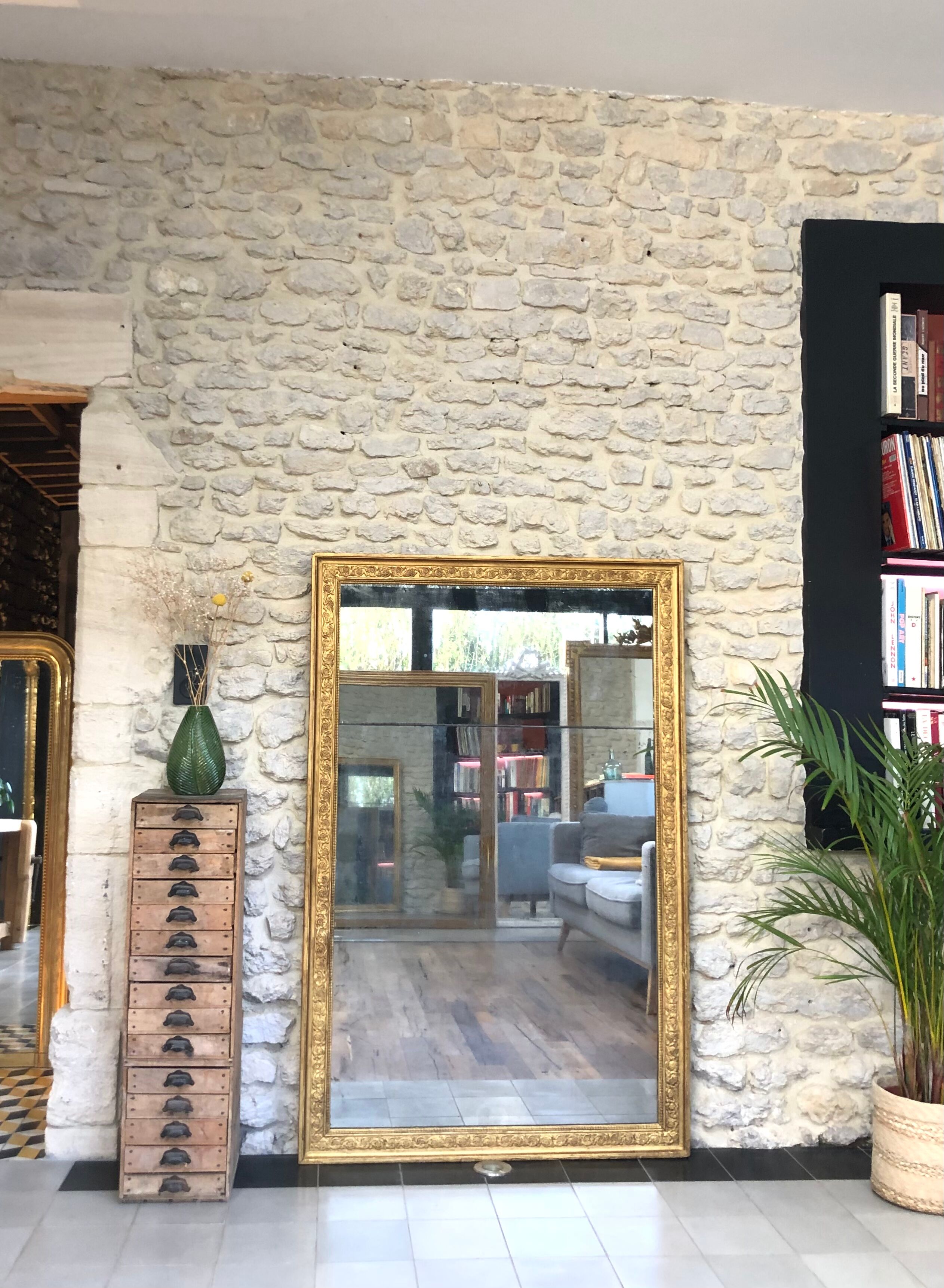 Old mirror 154,5/100cm