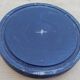 Antique cloche globe de mariée en verre rond 48 cm haute pied noir