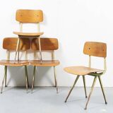 Chaise Friso Kramer Result 1ère édition chêne et jaune