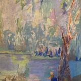 Enfants au lac XXE siècle