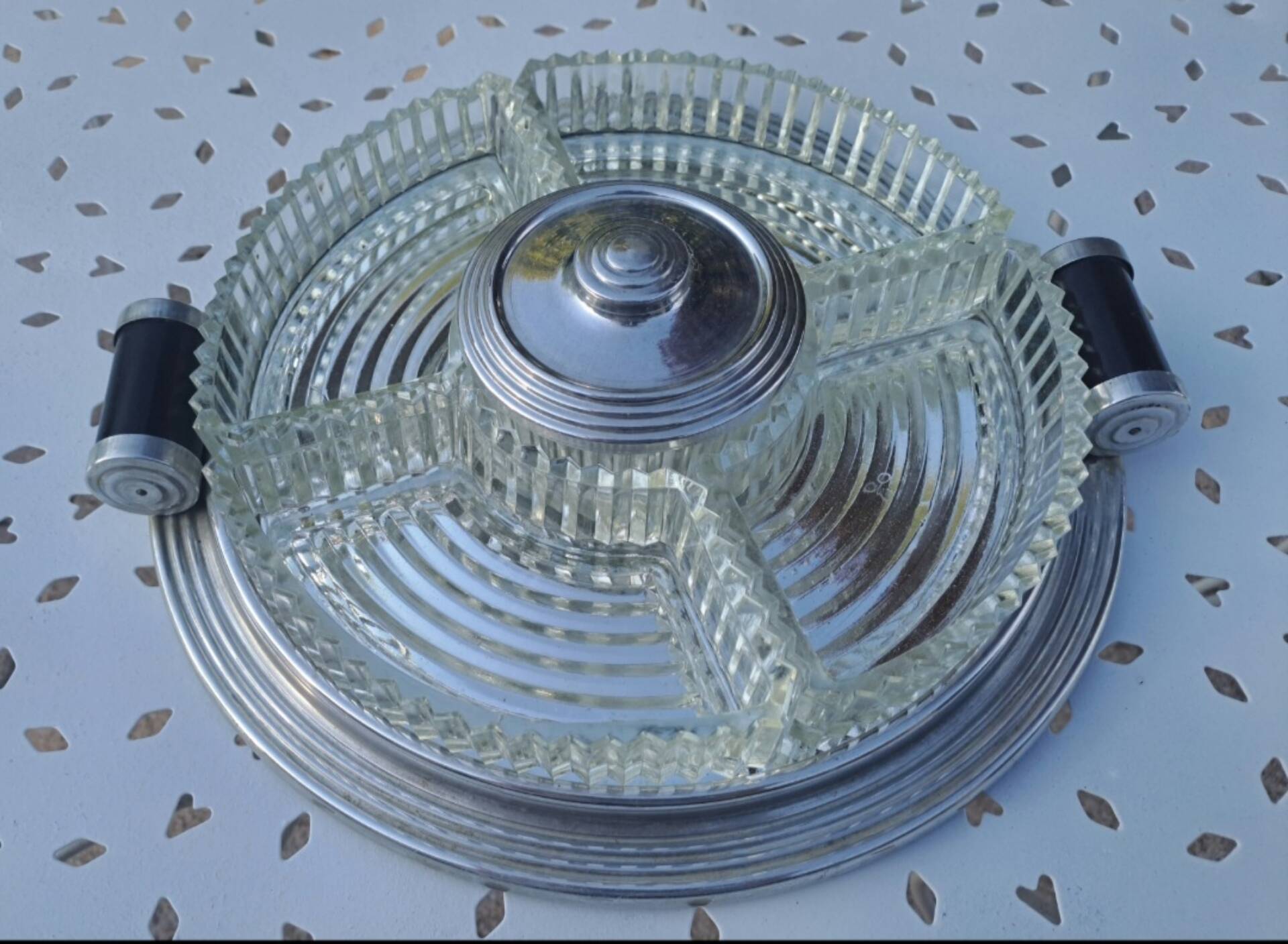Art Deco aperitif platter