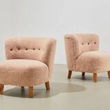 Pair of Swedish Lounge Chairs 1940s