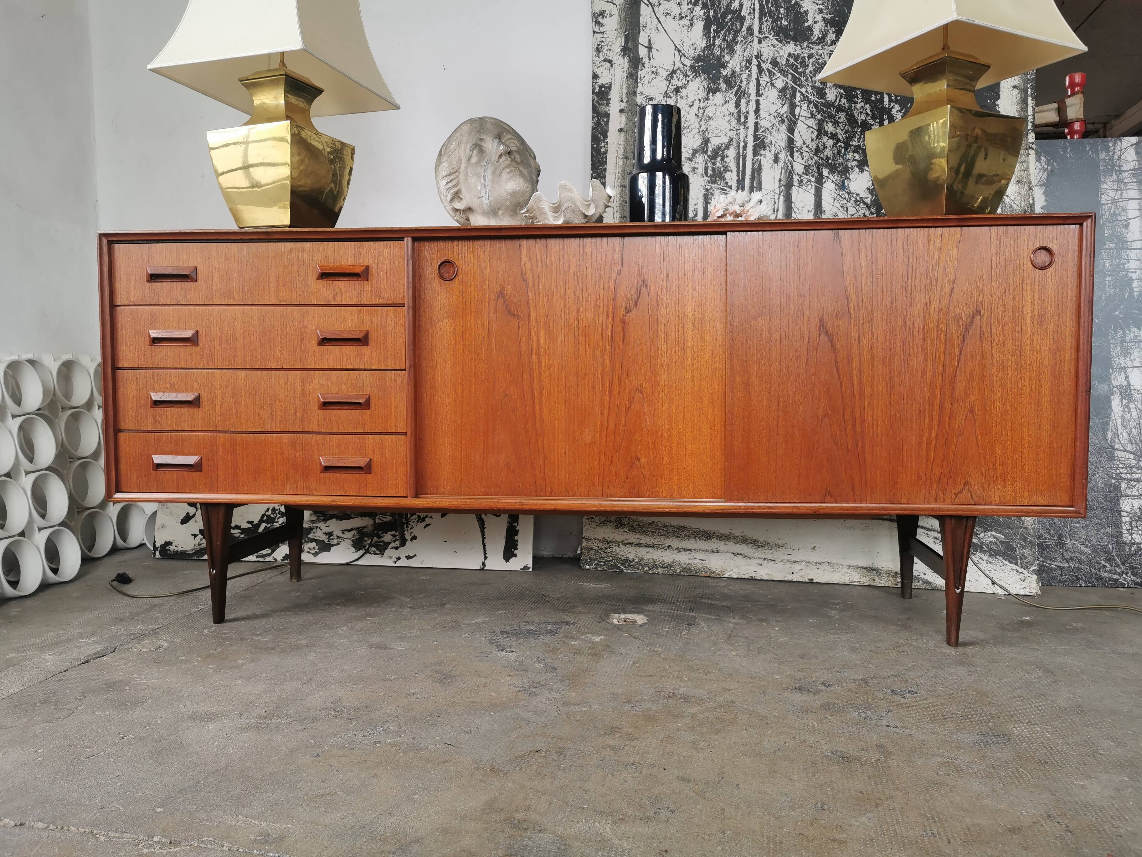 Scandinavian teak sideboard
