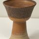 Vintage Scandinavian stoneware chalice cup, Höganäs style, 1960s.