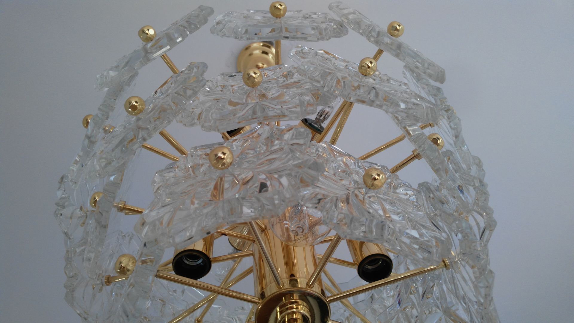 S Kinkeldey 1970 glass chandelier