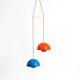 enamelled double shade Flower Pot pendant lamp by Verner Panton for Poulsen