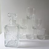 Set verres et carafe à whisky vintage