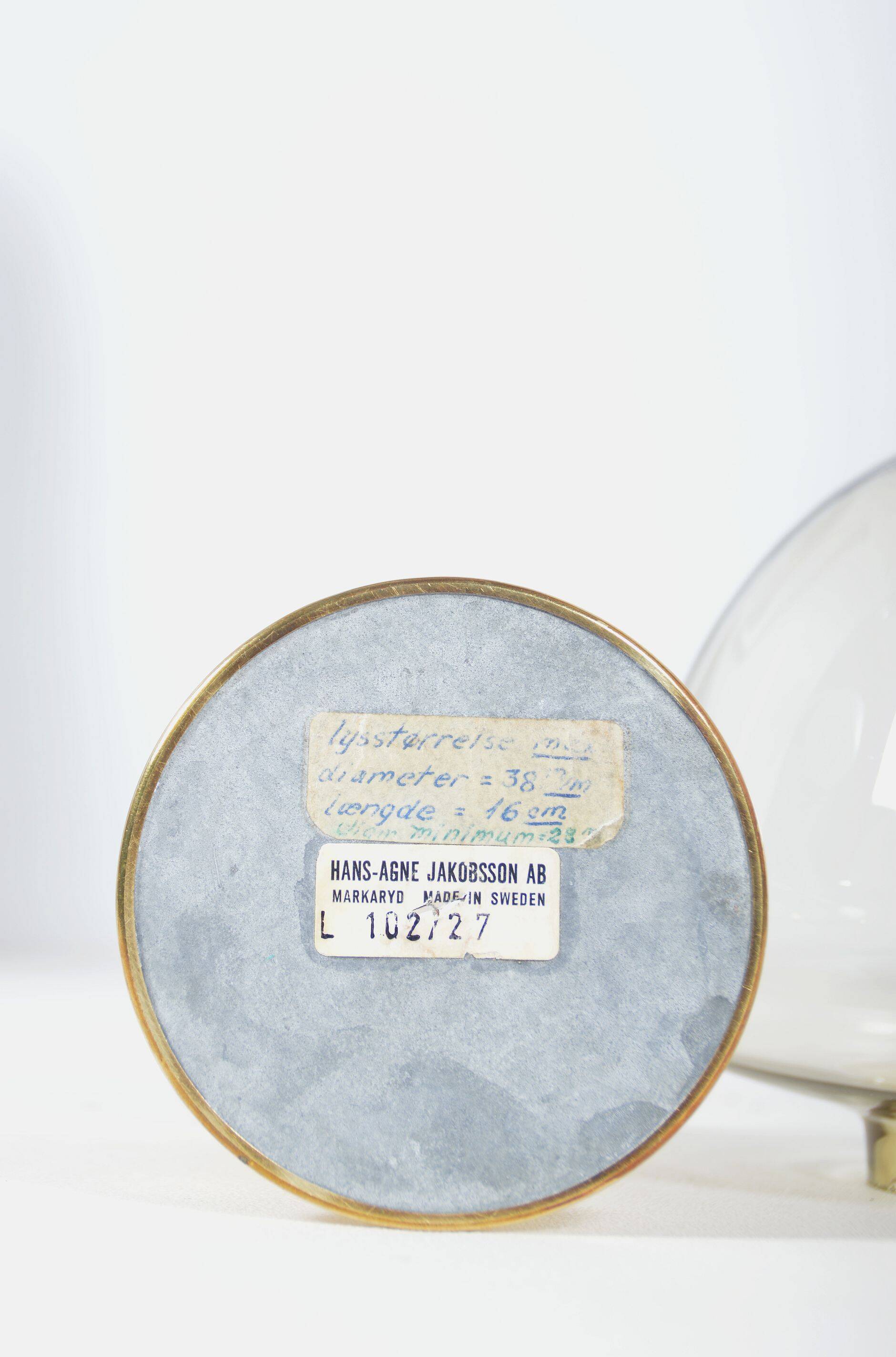 Swedish candleholder L102/27 designed by Hans-Agne Jakobsson, 1960s