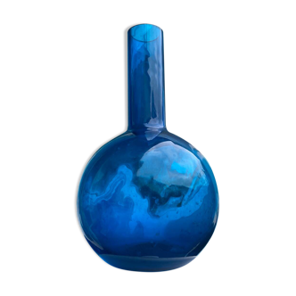 Large blown glass ball vase