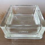 Glass paving ashtray signed lumax 40s 50