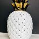 White ceramic pineapple lamp