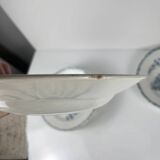 Set of 8 deep plates model "Oeillet", KG Lunéville, ironstone, 19th century