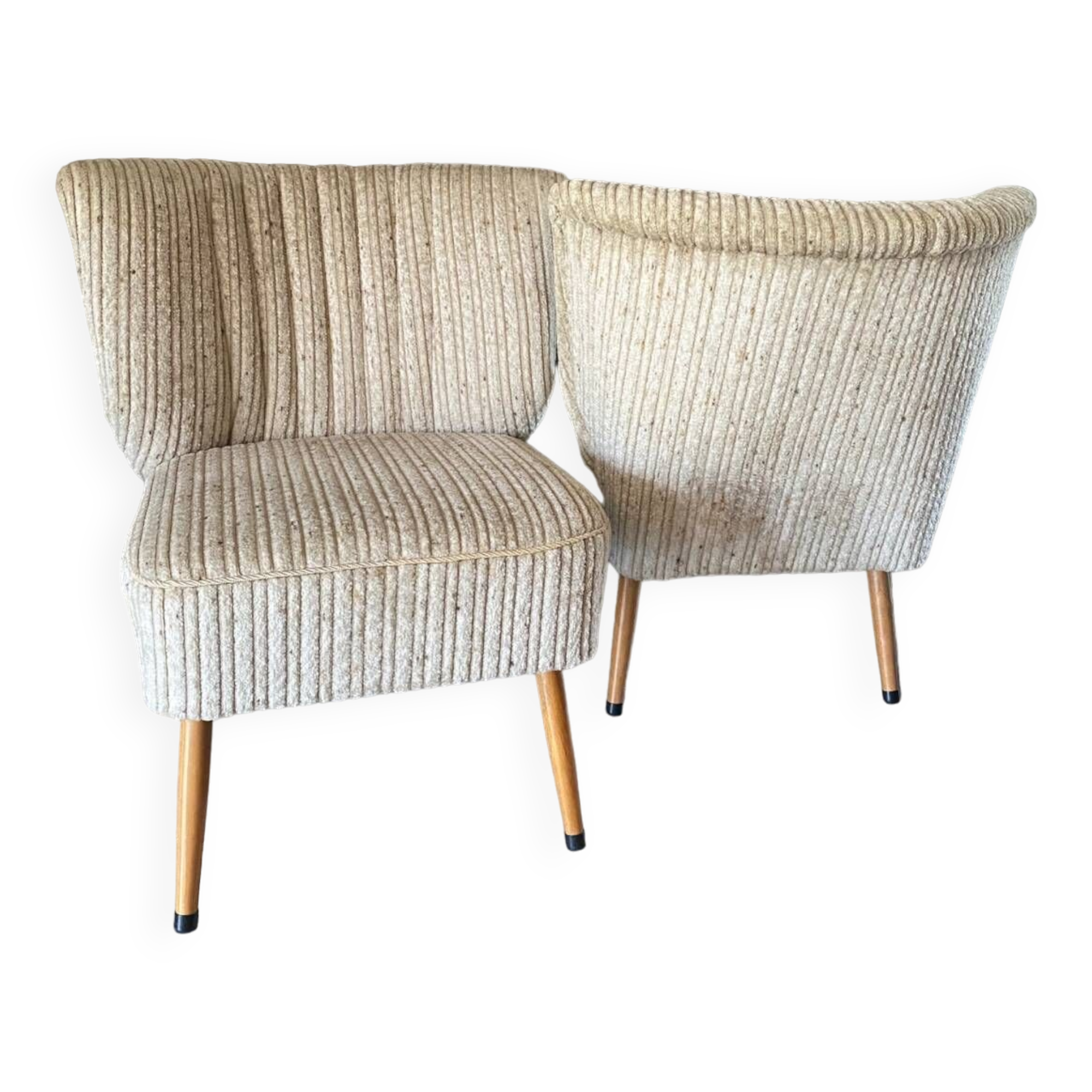 Pair of cocktail armchairs