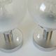 Vintage Pair of Bedside Lamps Mid Century Modern Light Fixture Murano Glass