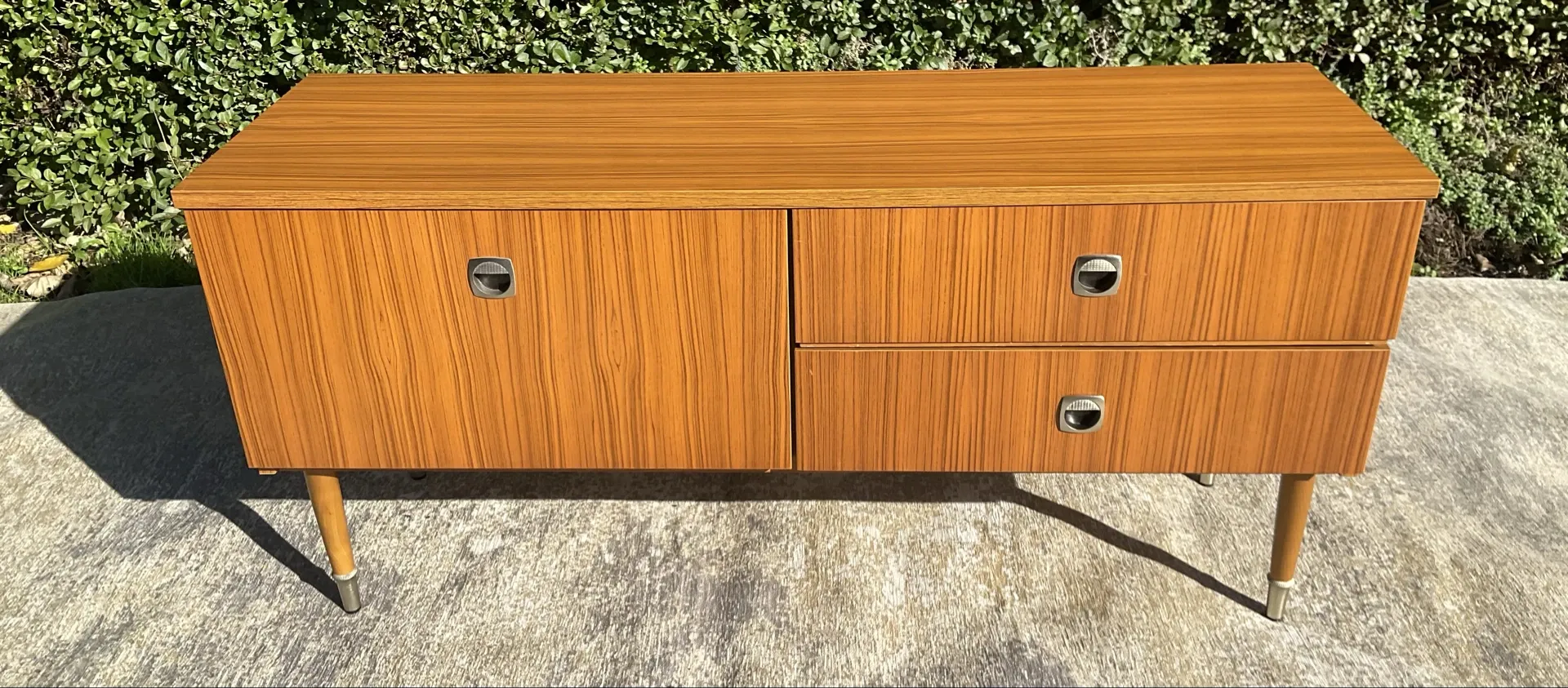 Vintage teak TV unit from the 1970s.