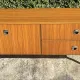 Vintage teak TV unit from the 1970s.