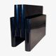 Black “Kartell” magazine rack by Giotto Stoppino, Italy 1970