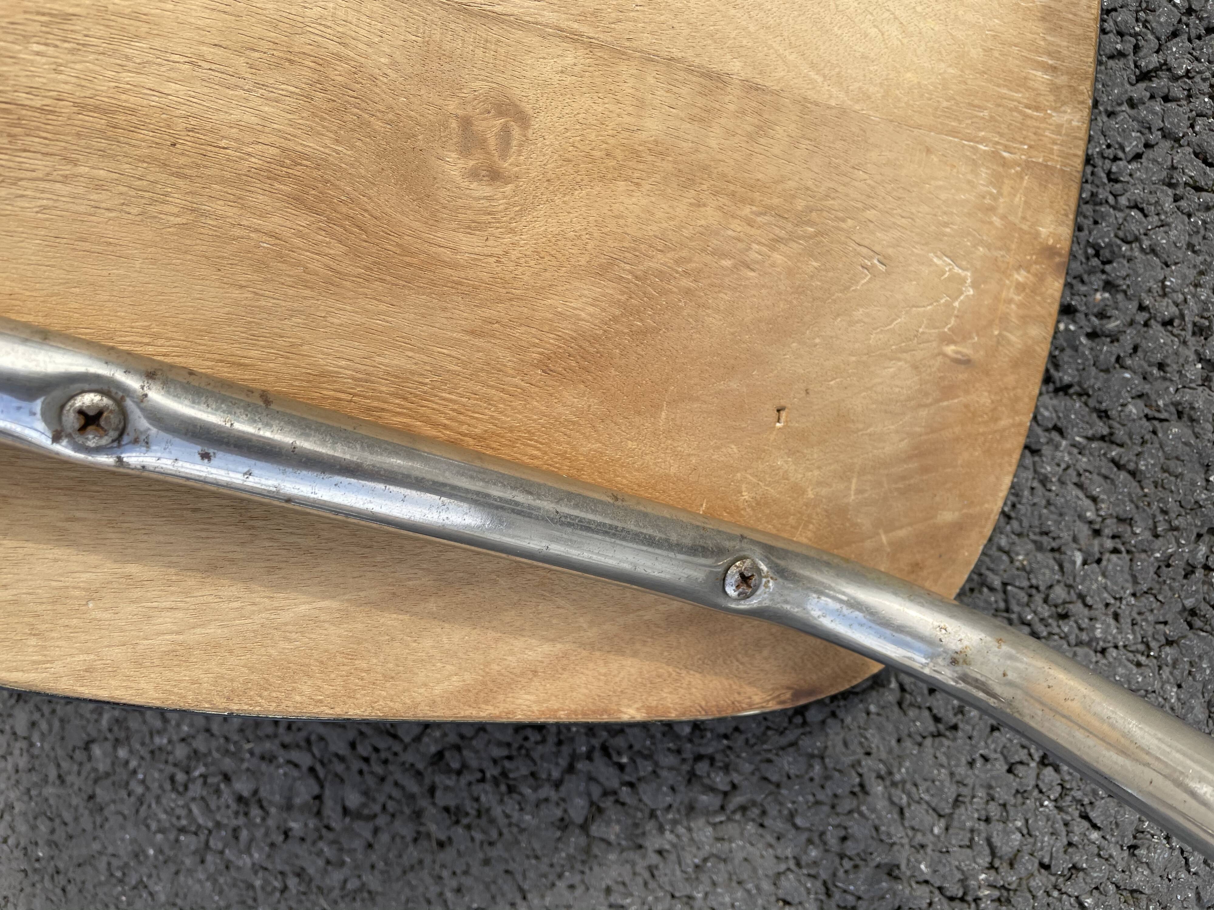 Black marbled formica chairs