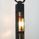 Poliarte Brutalist Italian Wrought Iron and Color Raw Glass Floor Lamp, 60