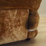 Velour armchair, Italian design, 1970s, production: Italy