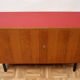 1960s sideboard in teak and formica red