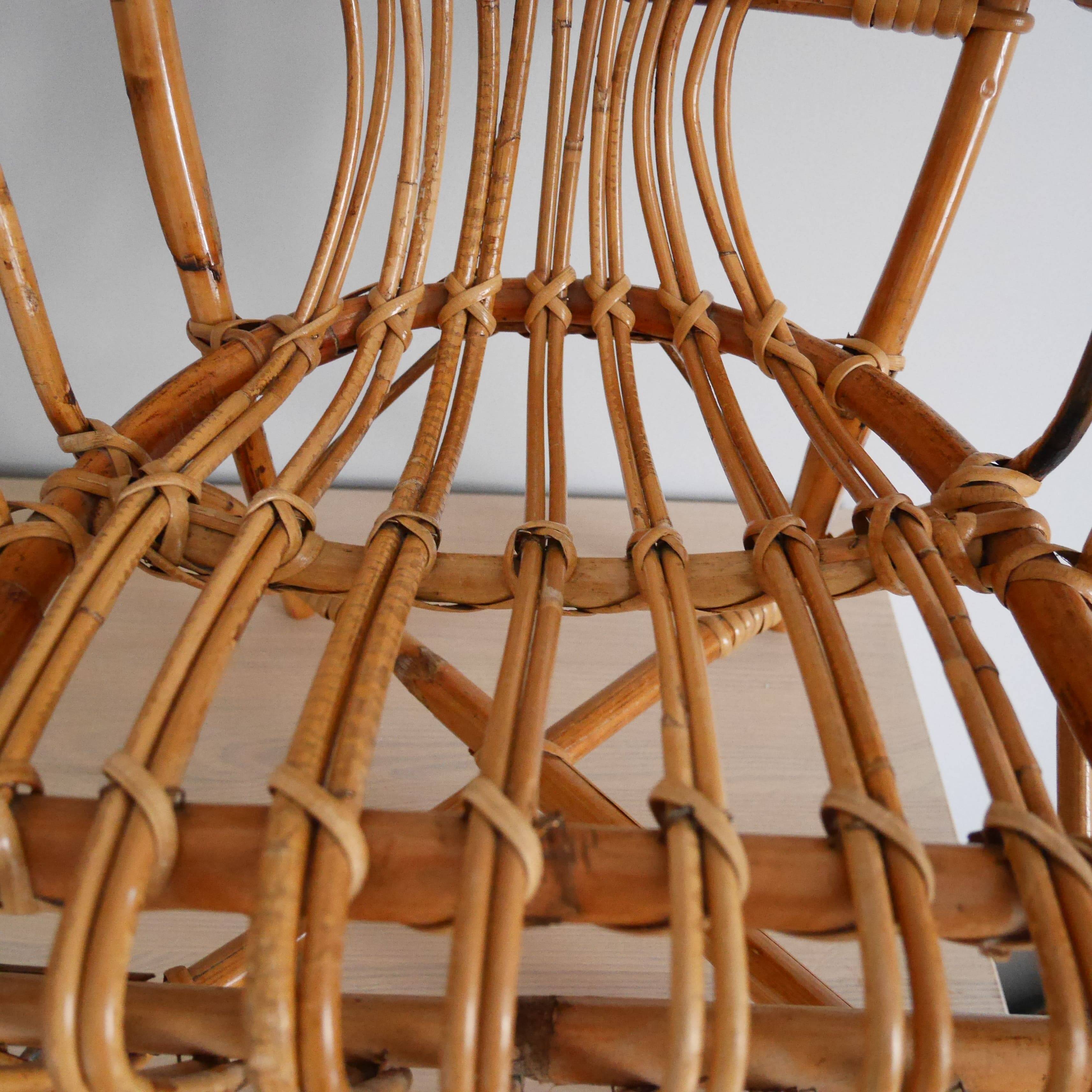 Fauteuil en rotin enfant