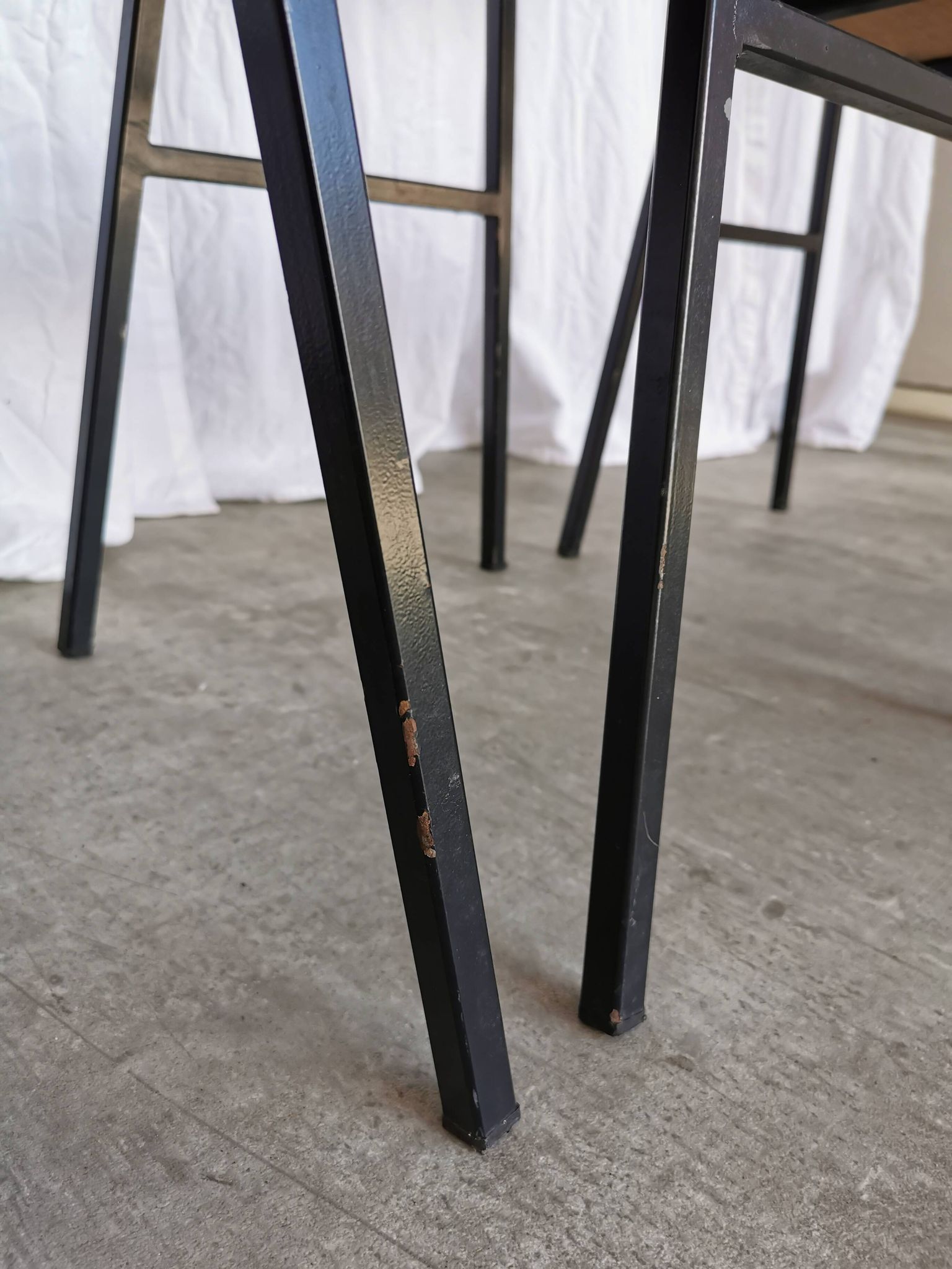 Vintage Industrial School Chairs - STOL Kamnik - 70s Yugoslavia - Set of 4