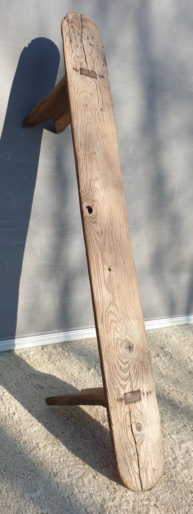 Spinning bench XIXth wooden XL 203cm