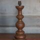 Pied de lampe bois tourné, lampe bois, lampe à poser, lampe de salon
