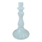 Vintage white opaline candlestick