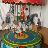 Rare vintage wooden carousel