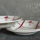 Five plates "grandmother" faience of Badonviller ancient