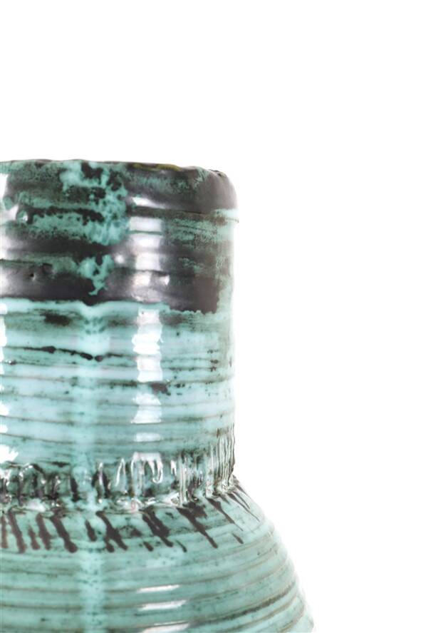 Danish mid-century ceramic vase by Ernst Nielsen / unique piece / Faxe / 1960s / 1970s