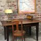 Farm table / walnut office late nineteenth century