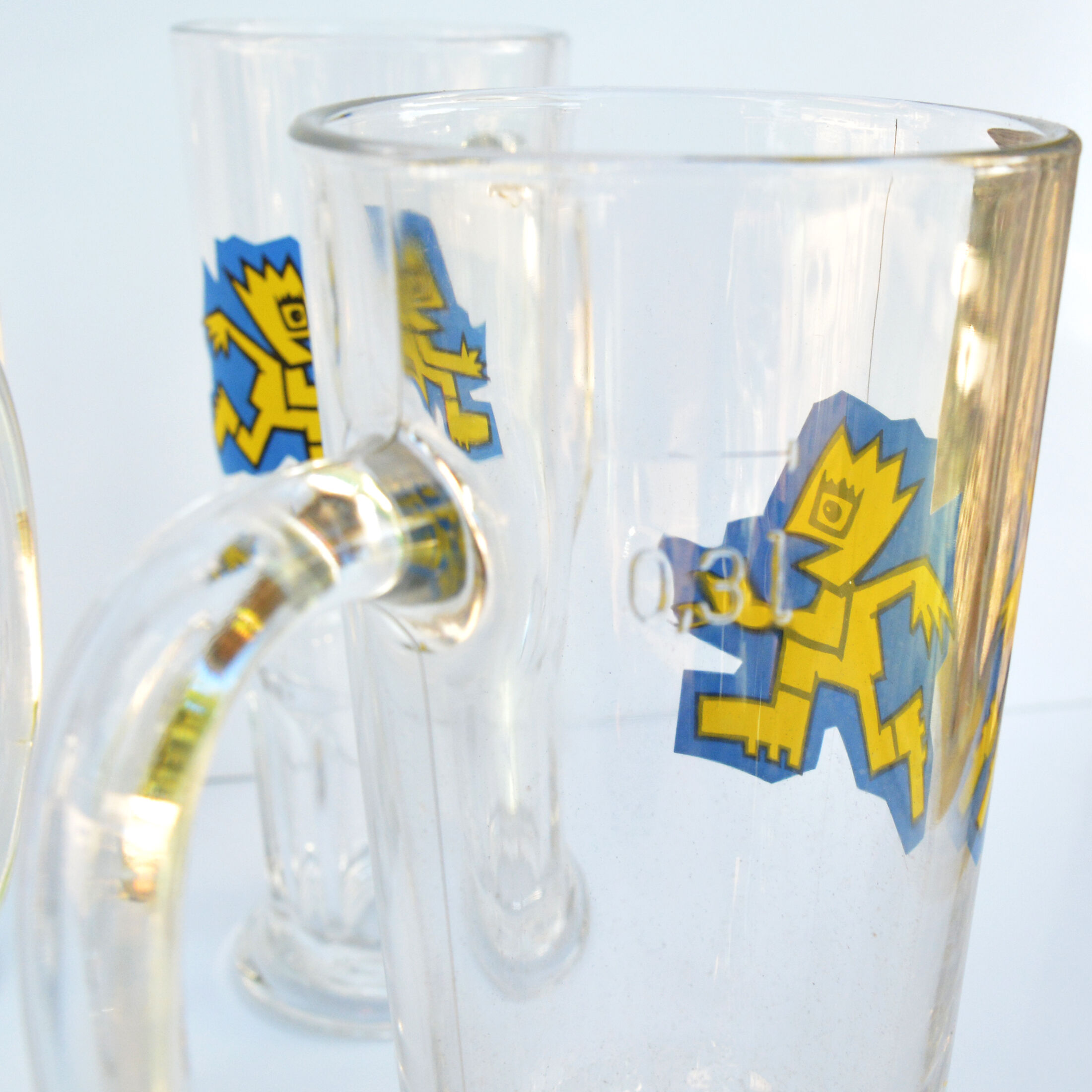Set of six beer mugs 300ml Sahm Germany