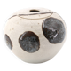 Signed ceramic vase with abstract decoration, 1970s