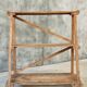 Plant shelf made of old pine wood