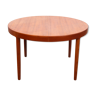 Table de repas scandinave ronde en teck, 4/10 pers