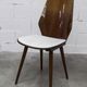 Set of 6 Baumann model 840 G2S chairs in varnished mahogany finish, 1963