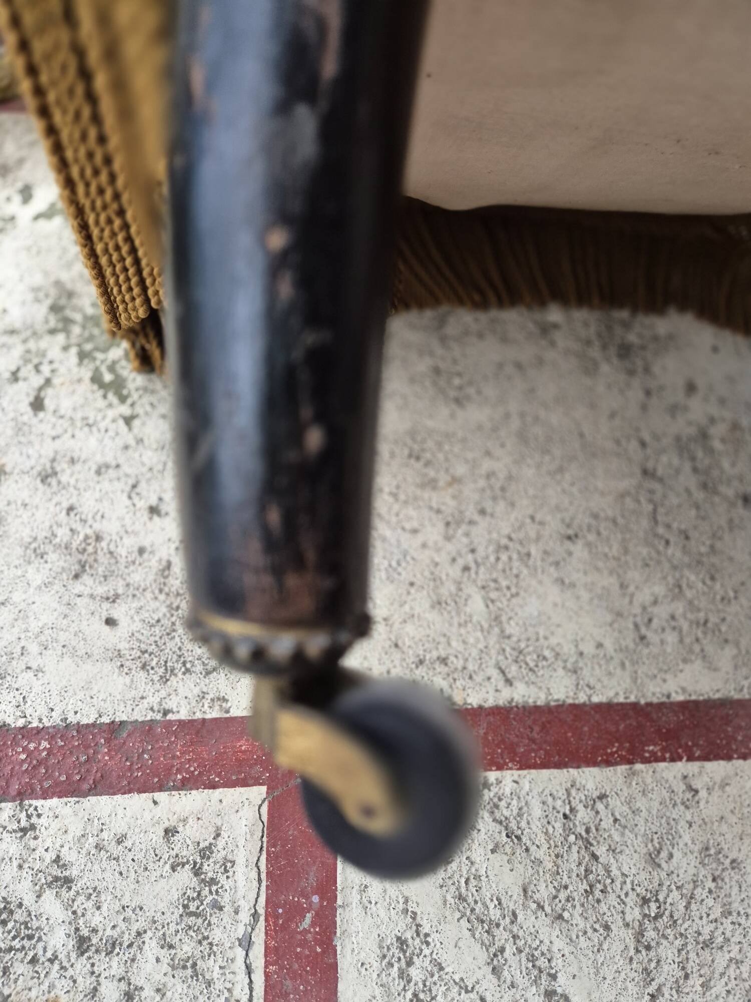 Pair of Napoleon III toad armchairs