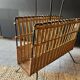 Rattan magazine rack
