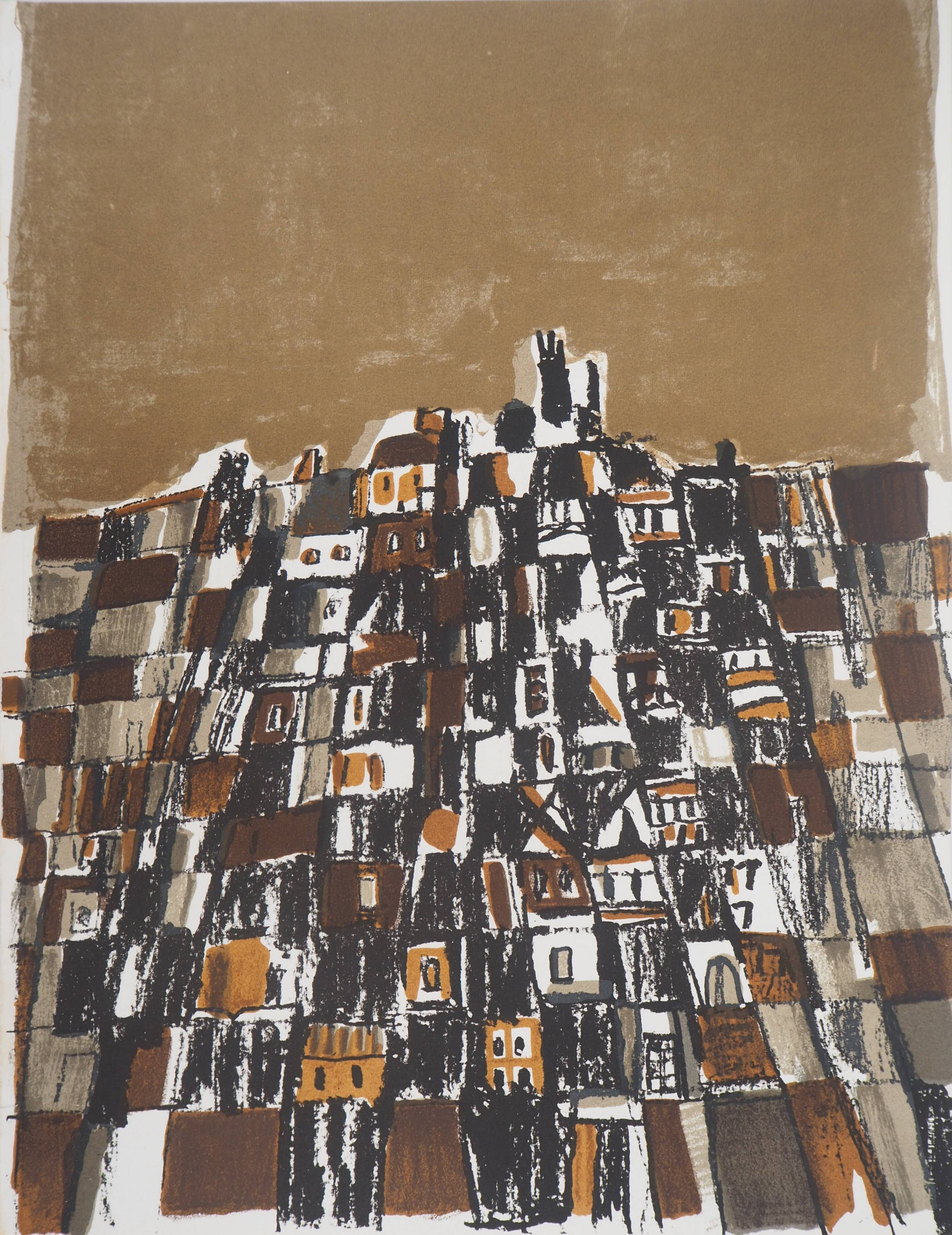 Maria helena vieira da silva: town in portugal - original lithograph