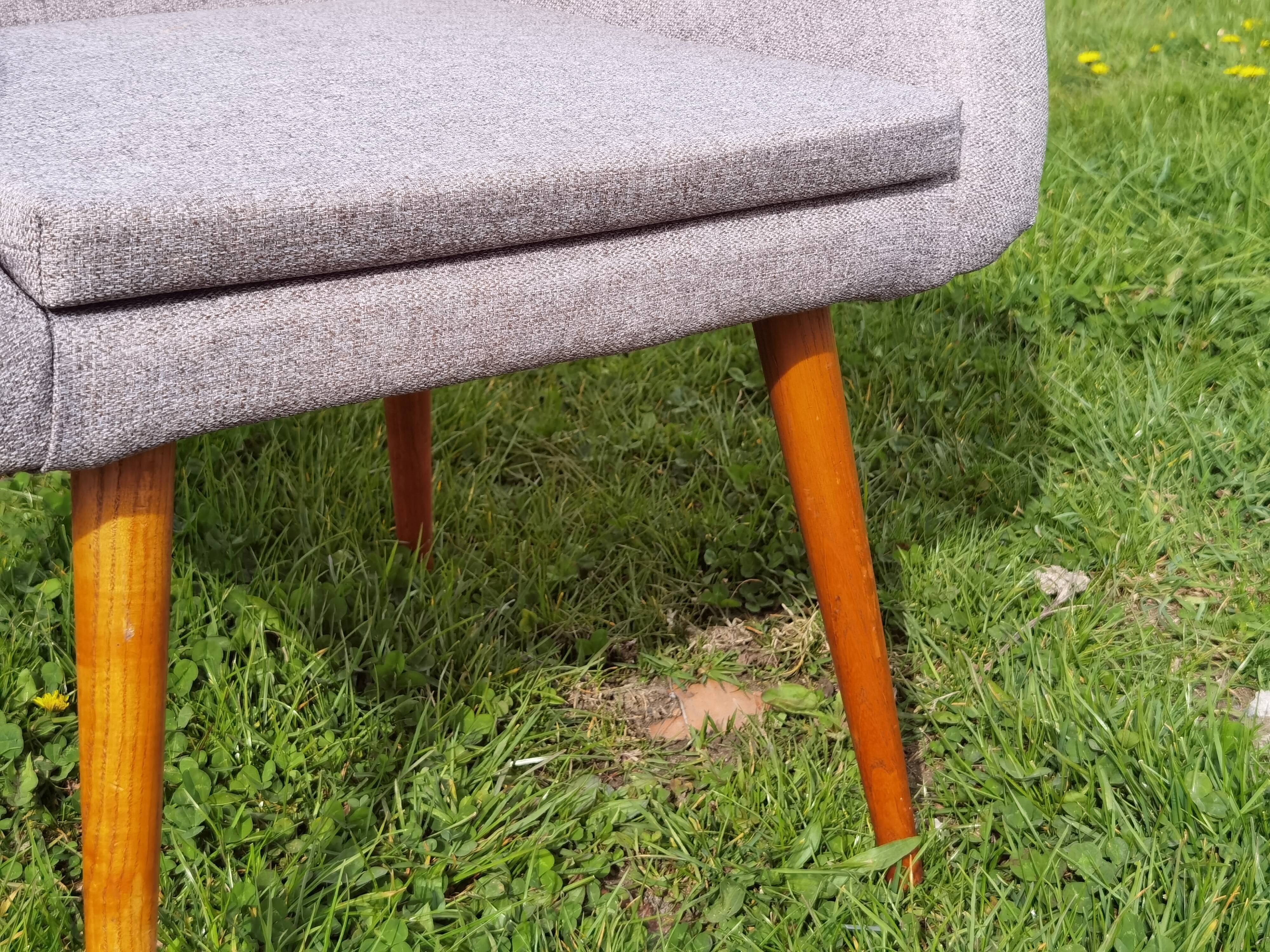 Pair of fiber armchair Miroslav Navratil gray